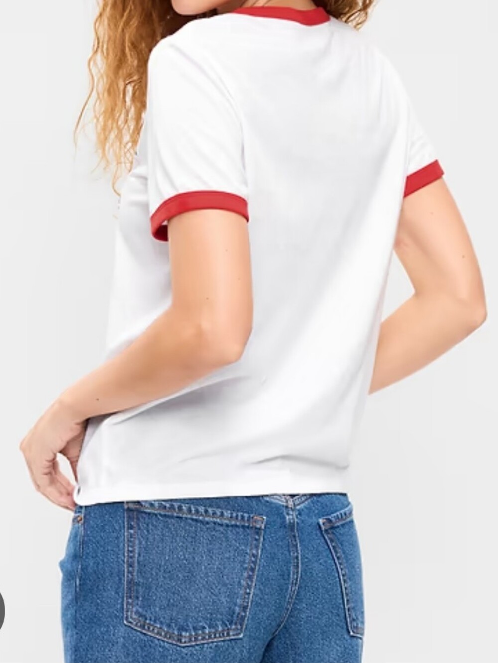 Classic Levi's White & Red Ringer Tee - Picture 11 of 11